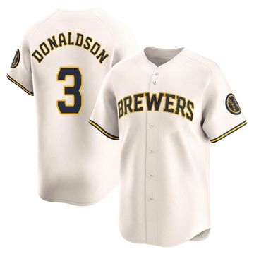 Josh Donaldson Youth Limited Milwaukee Brewers Cream Home Jersey