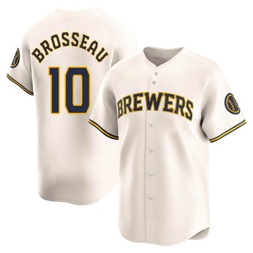 Mike Brosseau Youth Limited Milwaukee Brewers Cream Home Jersey