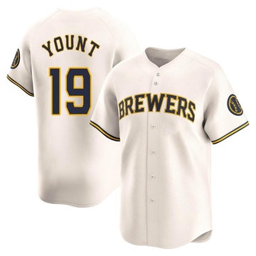 Robin Yount Youth Limited Milwaukee Brewers Cream Home Jersey