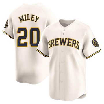 Wade Miley Youth Limited Milwaukee Brewers Cream Home Jersey
